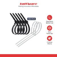 Gambar TaffGUARD Kabel Ties Zip Cable Organizer Reusable 8x450mm 100 PCS - NL816 - Hitam dari Taffware Official Store Kota Administrasi Jakarta Barat 1 Tokopedia