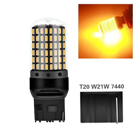 T20 LAMPU SEIN SEN CALYA SIGRA FREED KAKI 1 DAJAL 144 TITIK SMD 7440 ULTRA BRIGHT LAMPU MUNDUR CANBUS CHIP Car