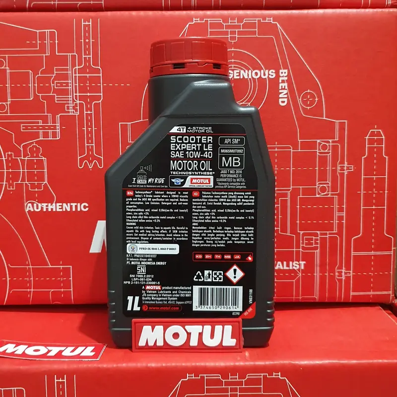 MOTUL Scooter Expert Le SAE 10W 40 Oli Motor Matic Original Motorcycle indonesia 4