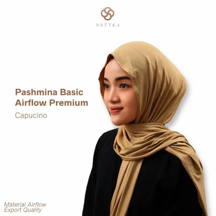 Pashmina Airflow Premium Sattka / Adem lentur Ringan 0