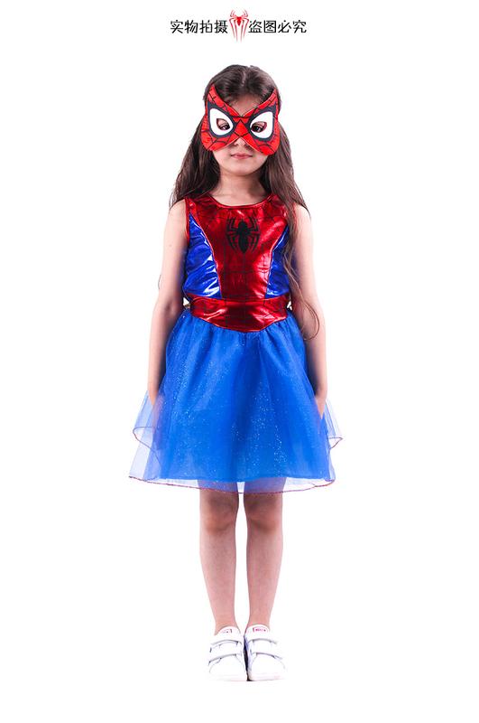 Product Introduction of Halloween Bsrlons Spider Woman Cosplay Children Stage Wear Performance Wear Halloween Play Costume 10