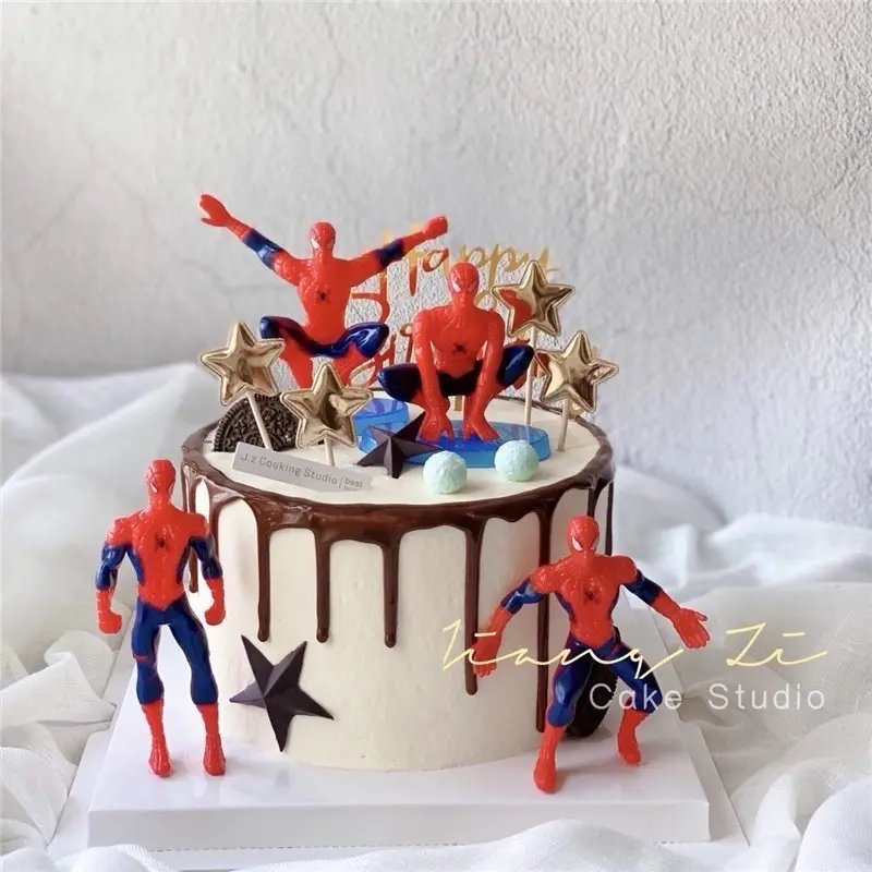 Topper spiderman hiasan kue toper spiderman Cake 1