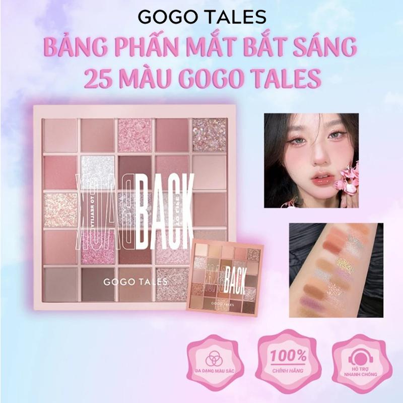[Mua Live Mần Đẹp tặng cọ] GOGOTALES, Bảng Phấn Mắt, 25 Màu, Hàng Mới Về, Ánh Ngọc Trai Và Lì, Màu Đất, Nhiều Màu bảng  mắt  backpack