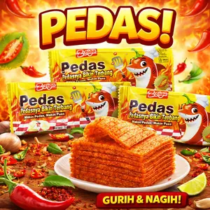 Z-siga Pedasnya Bikin Terbang  Teksturnya lembut dan kenyal spicy snacks Camilan santai setelah kerja Halal COD