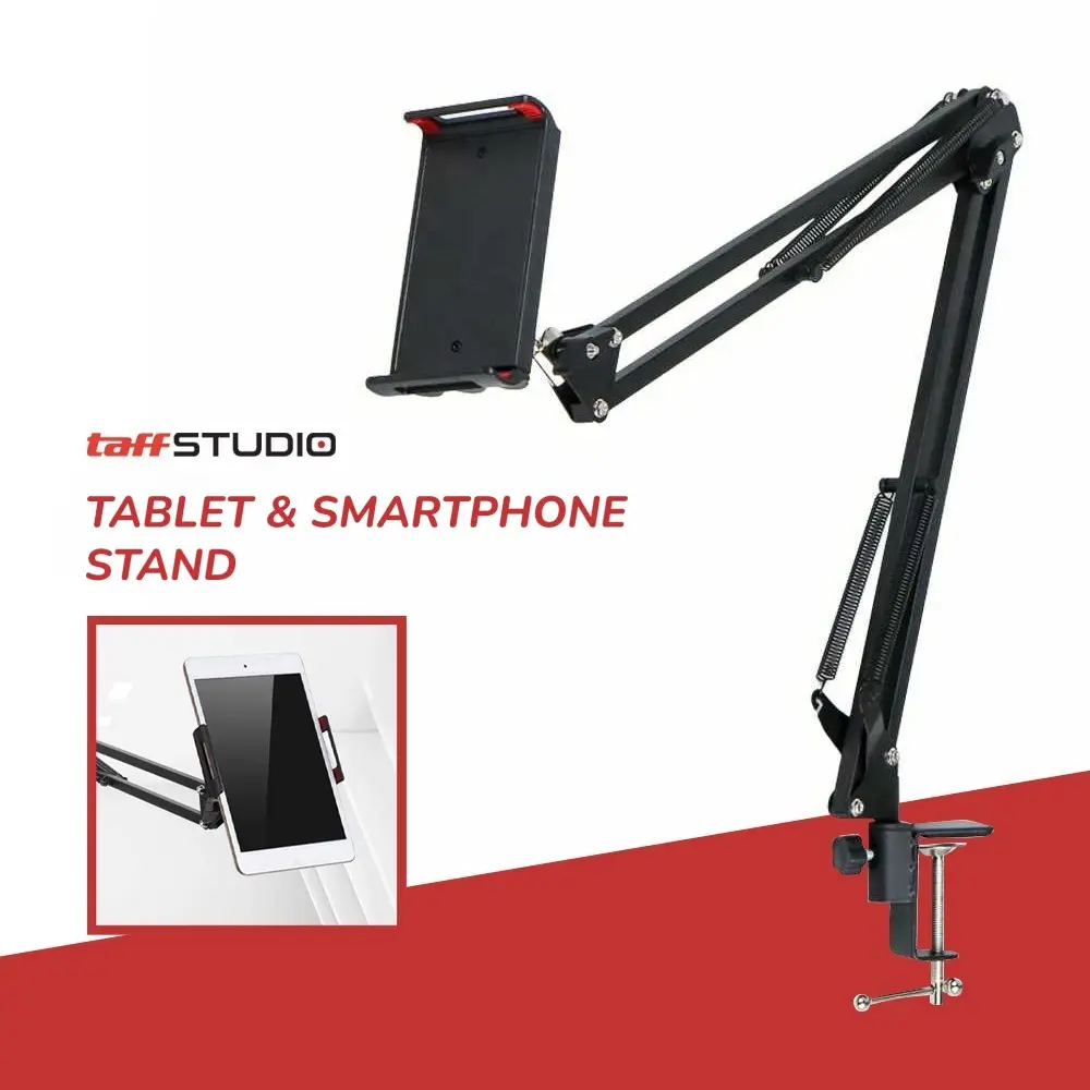 MalakuMall - Stand Tablet HP Metal | Lazypod Desk Clamp | Dudukan Gadget 6-8 Inch