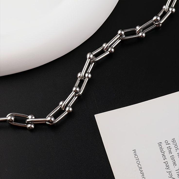 GELANG RANTAI TITANIUM TEERBARU MODEL U ANTI KARAT PRIA DAN WANITA 3