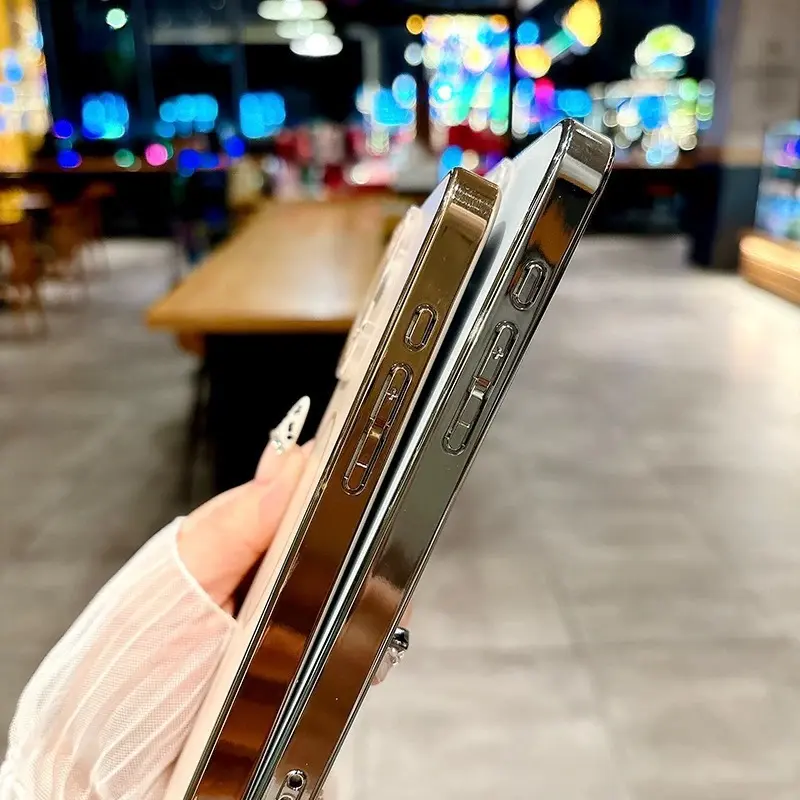 Ốp Điện Thoại Kính Nhám AG Mạ Điện, Thích Hợp Cho iPhone 12 / 13 / 16 Promax, Ốp Cứng, Bao Gồm Tất Cả, Chống Sốc, Sạc Từ Tính Mạnh, Bảo Vệ Ống Kính, Phim Bảo Vệ Màn Hình, Chống Vân Tay, Thời Trang, Cao Cấp 1