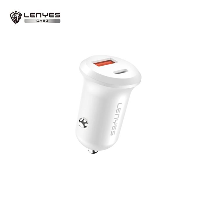 Gambar LENYES CA53 PD30W Mini Car Charger Fast Charging QC3.0 Dual Port Type C + USB Adaptor Saver Mobil Untuk HP dari LENYES INDONESIA Kota Administrasi Jakarta Pusat Tokopedia