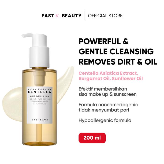 Gambar SKIN1004 Madagascar Centella Light Cleansing Oil 200ml Non-comedogenic Remover Wajah - 200ml dari Fast K.Beauty Indonesia Kota Administrasi Jakarta Utara Tokopedia