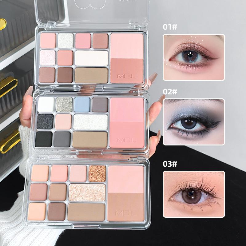Bảng phấn đa năng MGL All-in-One Powder Palette gồm 12 sắc màu, kết hợp trang…