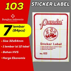 Label 103 Sticker Undangan 3,2x6,4cm