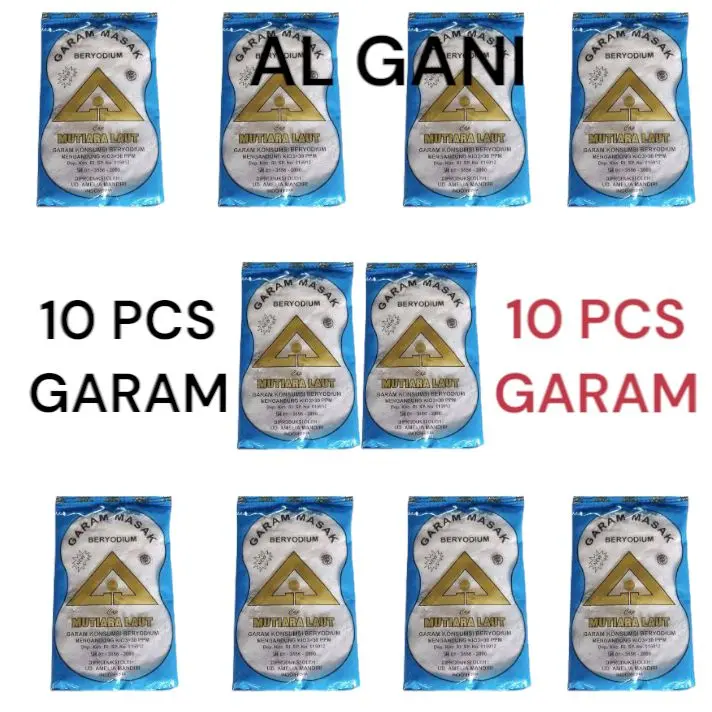 Diskon brutal 10 pcs Garam Masak Halus Beyodium COD - Bahan Makanan - Salt Masakan 0