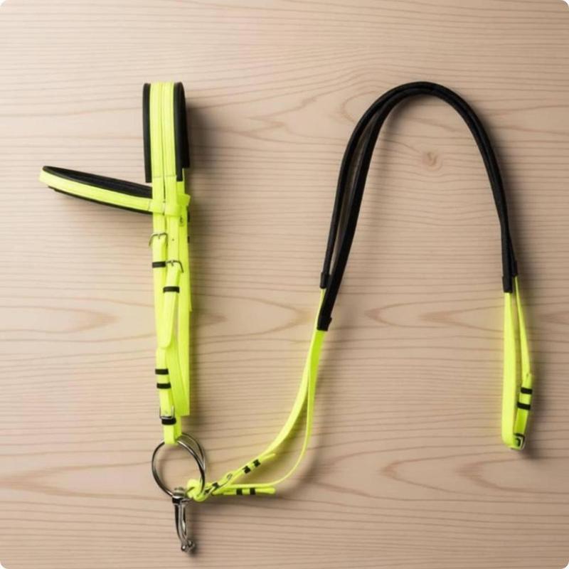 Bộ dụng cụ đầu ngựa bằng PVC chống trượt, có thể điều chỉnh, phụ kiện cưỡi ngựa