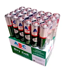 BATERAI ABC AA/ A2 1.5V 1 BOX 24PCS dan 1/2 Box 12Pcs ABC HIJAU/ UNTUK BATERAI JAM DAN MAINAN