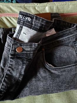 Product Review of ZELLVO  - Celana Jeans JUMBO BLACK SANDWASH Panjang Slimfit Stretch Premium Soft Jeans Nyaman Tebal Melar Santai Distro from F**7 1