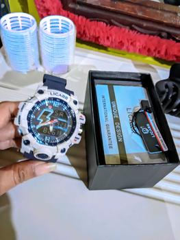 Product Review of LICARR Jam Tangan Pria Olahraga Analog-Digital Fashion Tahan Air Santai Kuarsa Jam Tangan Cowok Original Merek Stopwatch 9528 from 👠**🏍 3