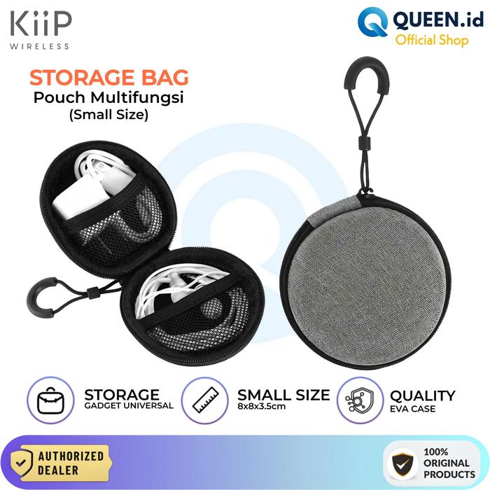 Gambar KiiP Wireless Storage Bag Multifungsi Tas Penyimpan Case Headset Kabel Eva Pouch Gadget Organizer dari ORIGINAL-STATION Kab. Tangerang Tokopedia