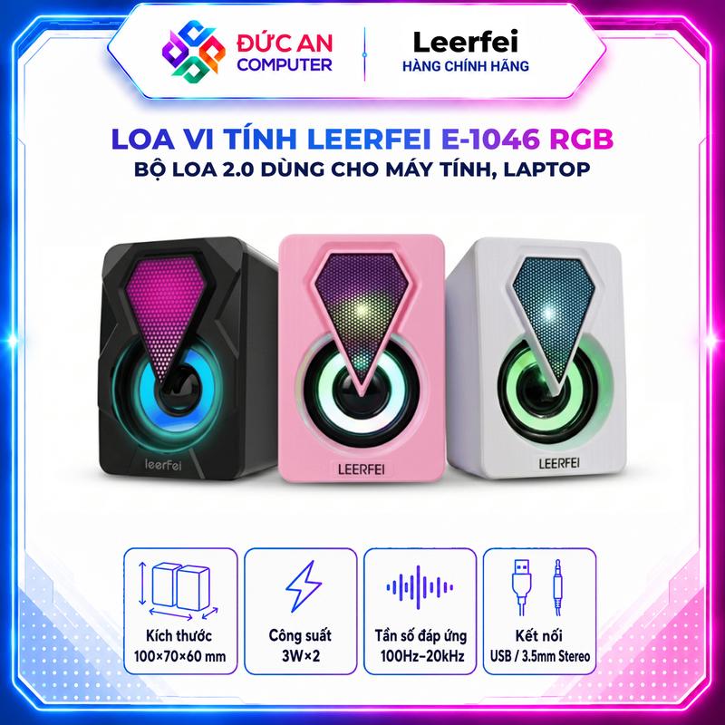 Loa Vi Tính 2.0 LeerFei YSD E-1046 (Led RGB)