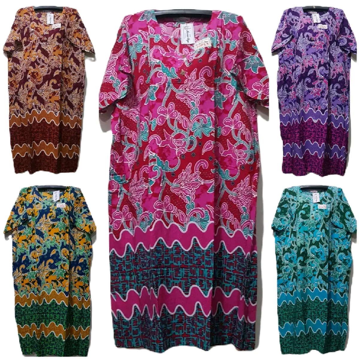 DASTER IBU L5 BATIK KENCANA UNGU LABEL PUTIH