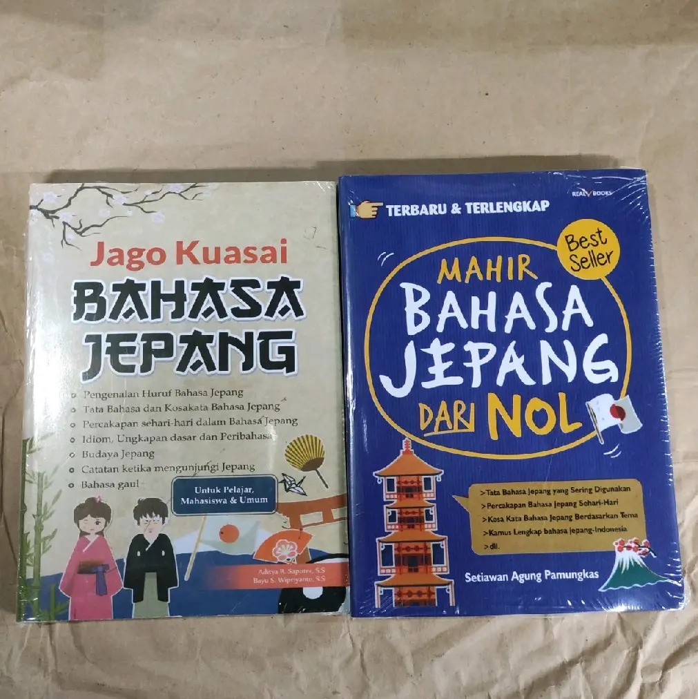 Paket 2 buku Jago Kuasai Bahasa Jepang + Mahir Bahasa Jepang Dari Nol
