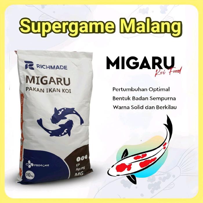 Gambar Migaru Koi 1KG Repaking 1 Kg Pelet Pakan Koi Warna Color Grow Growth dari Supergame Malang Kota Malang Tokopedia