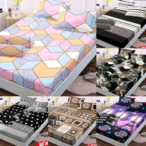 Sprei Aesthetic Set Ukuran 120x200 160x200 180x200  Tinggi 20cm