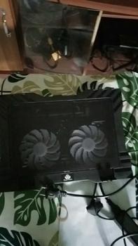 Product Review of kipas laptop cooling pad quinton 2 fan 12cm 15,6inch hitam jaring Computer Cooler pad gaming from A**l F**) 0
