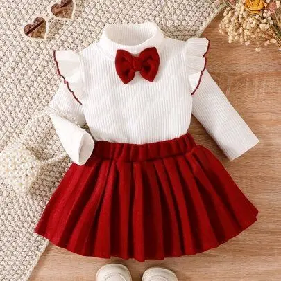Setelan Baju Kniit Rok mini/Dress Anak perempuan usia 1-6 tahun Fashion Kids 6