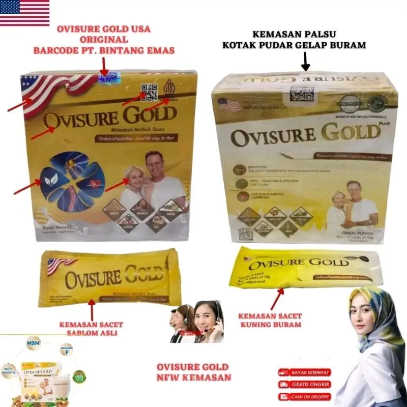 PROMO Paket 3 Box Ovisure Gold - Susu Atasi Masalah Tulang dan Sendi 4