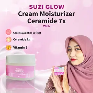 [ PROMO LIVE ] SUZI GLOW Cream Moisturizer Ceramide 7X – Nourish Your Skin Krim Pelembab - Nutrisi Kulit Anda dengan Ceramide 7x Centella & Vitamin E 50g