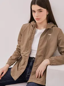 DUST Jaket Parasut Arla Coklat (D.56174) Baju Wanita