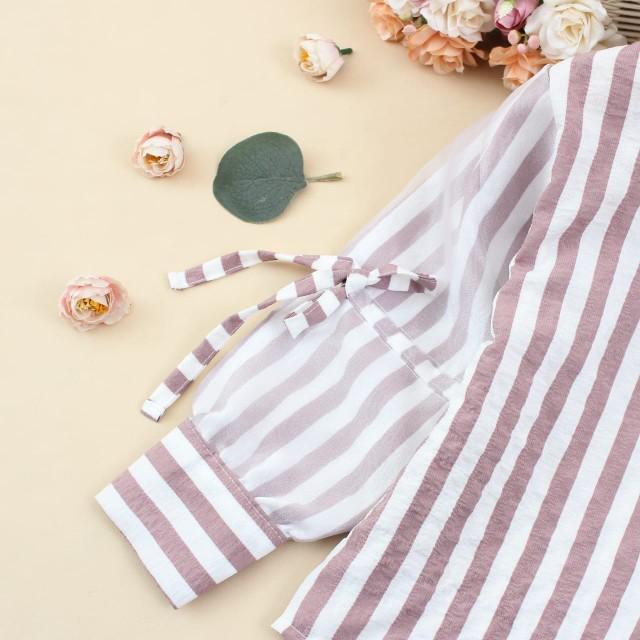 Product Introduction of 3-12 TAHUN KEMEJA ANAK OVERSIZE ORGANZA KEMEJA ANAK MOTIF SALUR Fashion 14