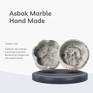 Asbak Marble Asbak Concrete Asbak Aesthetic Kado Cowo/Cowok Costum Gambar Abstrak Ashtray Abak Murah