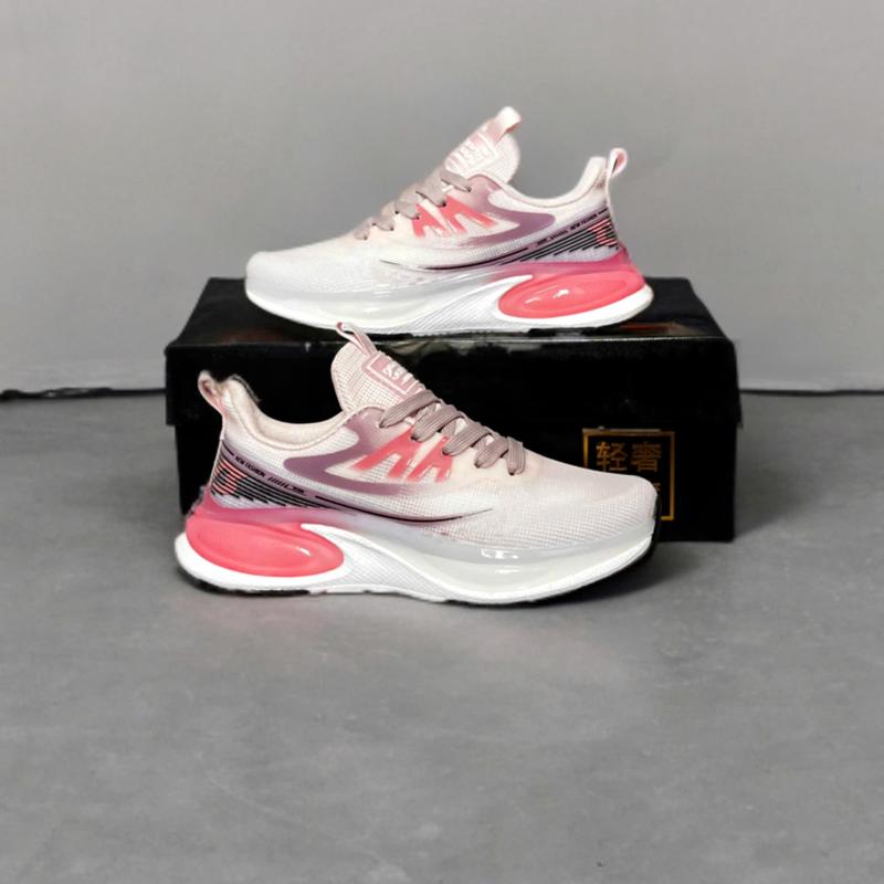 Giày Thể Thao Nam Nữ Tập Gym Aerobic Chạy Bộ Đế Nhẹ GCA-2821 Hồng Sneaker Sport Tập Thể Dục