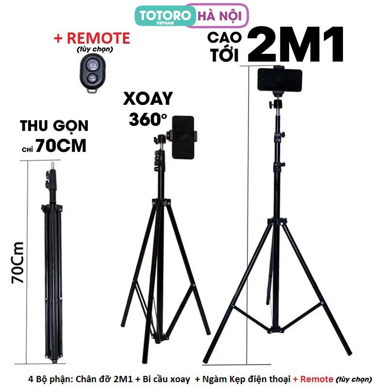  Chân đế đỡ điện thoại Livestream Tripod 3 chân TLS 2M1 - Gậy chụp ảnh - Giá đỡ Quay Phim Video hợp kim Xoay 360 độ 