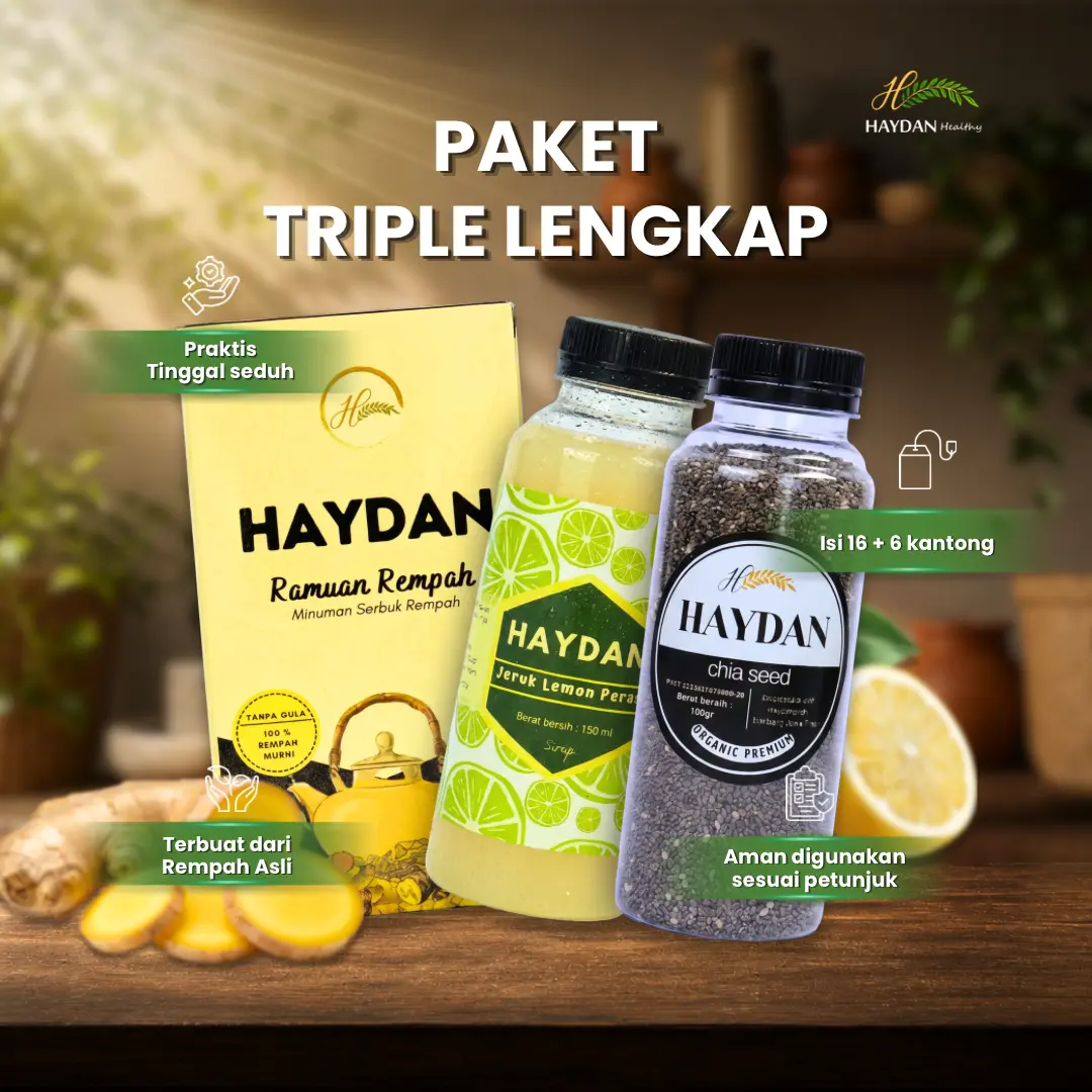 Haydan - Minuman Teh Paket Triple Haydan 8 hari - Minuman Rimpang JSR