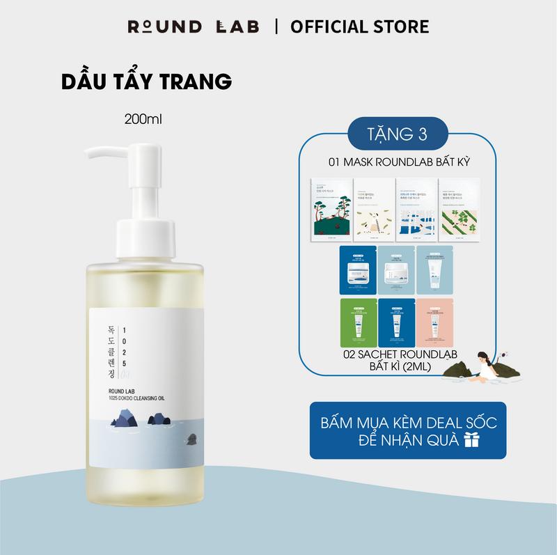 Dầu Tẩy Trang Round Lab 1025 Dokdo Cleansing Oil 200ml