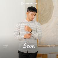 Gambar Coop Design - Seon Kemeja Koko Salur Pria Garis - Garis Lengan Panjang dari Coop Design Kota Bandung 1 Tokopedia