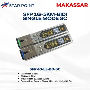 Paket Tarmoc Media Converter SFP 1G POE IN 9-57 Volt + SFP BIDI 1G | TMC-1S1G-P-V1 + SFP-1G-BD-SC