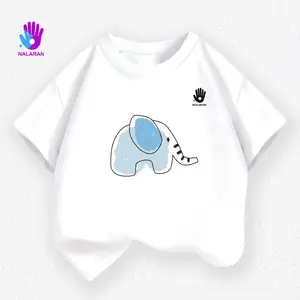 Nalaran Setelan Kaos Anak - Gajah biru Baju Setelan Anak Nyaman untuk Aktivitas Sehari-hari dengan Desain Khusus dan Material Premium