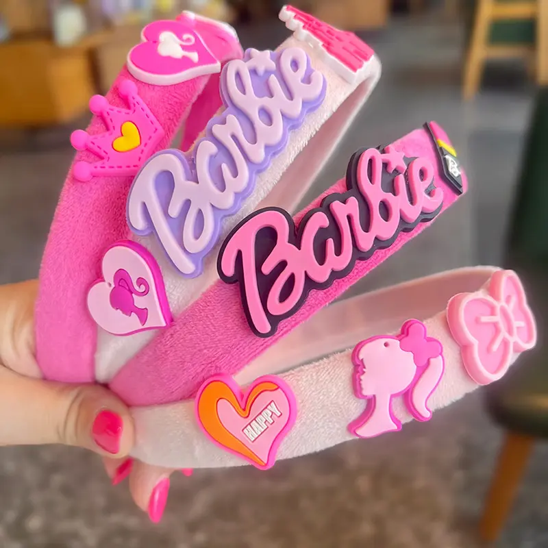 Cute Girl cartoon Headband Barbie Velvet Headband