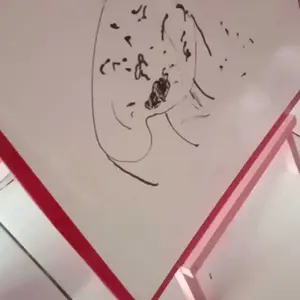 papan tulis anak Labubu dan kuromi gratis  Penghapus dan spidol Putih Belajar Asli