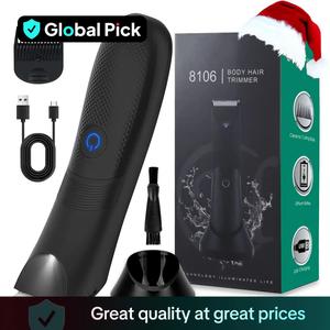 Body & Manscaping Trimmer for Men, Cordless Body Hair Trimmer, Waterproof Beard Trimmer Electric Shaver, Men's Hair Removal Tool, Gift For Boyfriend