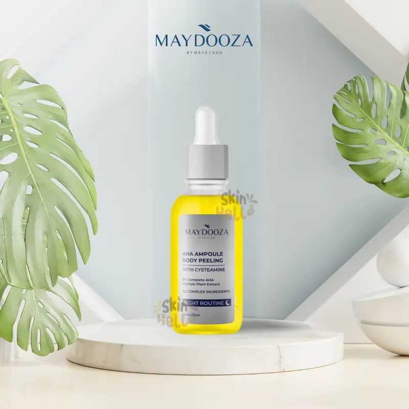 MAYDOOZA - SERUM GOLKER 2 PCS | AHA AMPOULE BODY PEELING WITH CYSTEAMINE | NIGHT ROUTINE 2