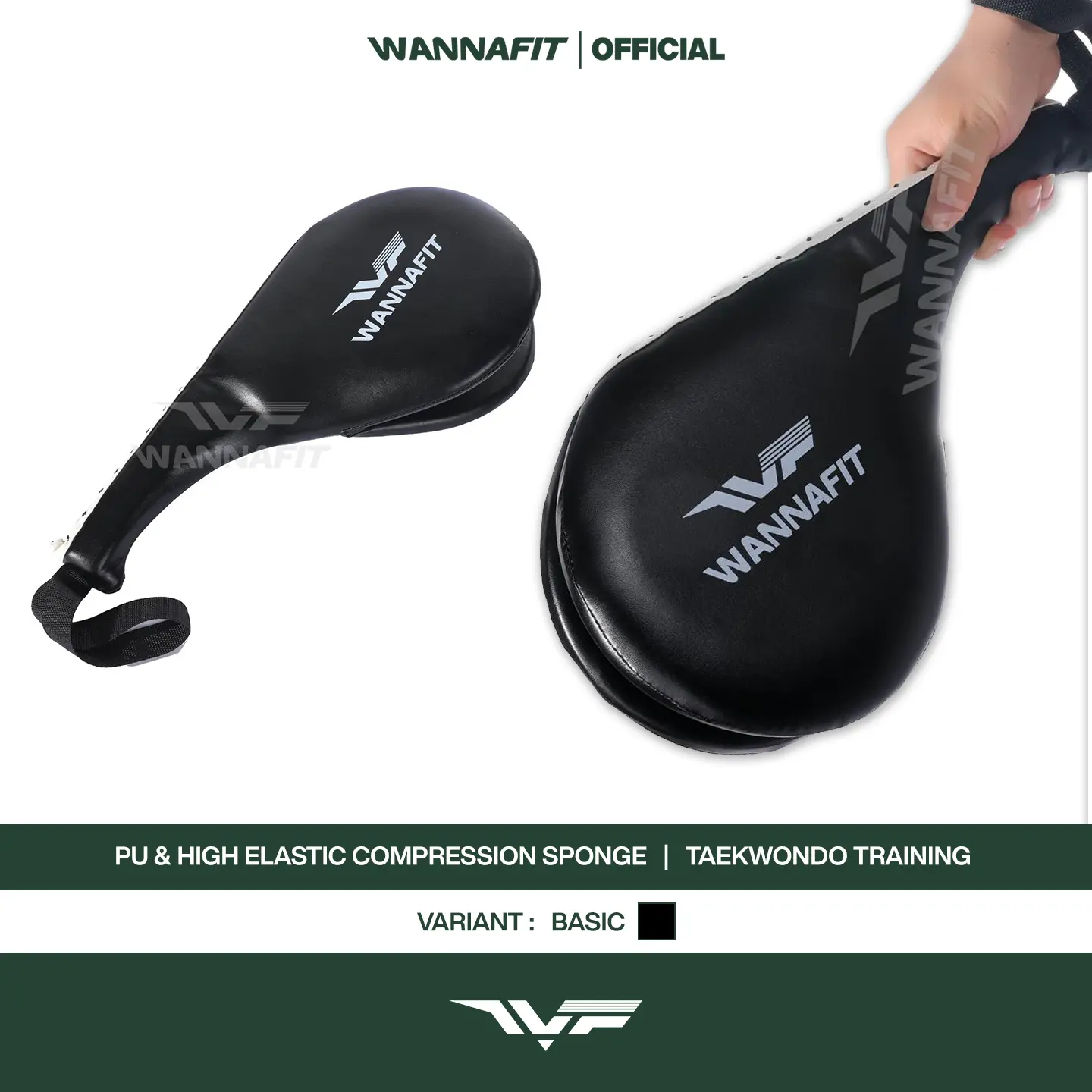 WANNAFIT Double Foot | Bantalan Tinju Kaki | Alat Latihan Olahraga Boxing MMA Muay Thai Taekwondo