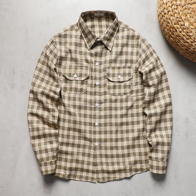 Áo sơ mi nam tay dài sọc caro mẫu mới,chất vải nỉ mềm full size 45-80kg phong cách thời trang SM35