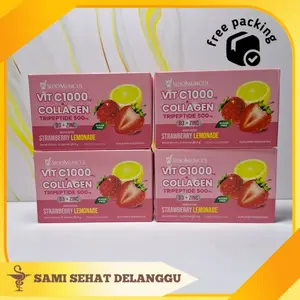4 BOX SIDOMUNCUL VIT C1000 TRIPEPTIDE + COLLAGEN Zinc D3 (untuk kesehatan kulit dan imunitas)
