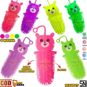 ( BISA COD ) PROMO Mainan Anak PUFFER BALL / Mainan Yoyo Ubur Ubur Cumi Gurita Karet Lampu LED / Mainan Anak Laki Laki / Mainan Anak Perempuan SNI