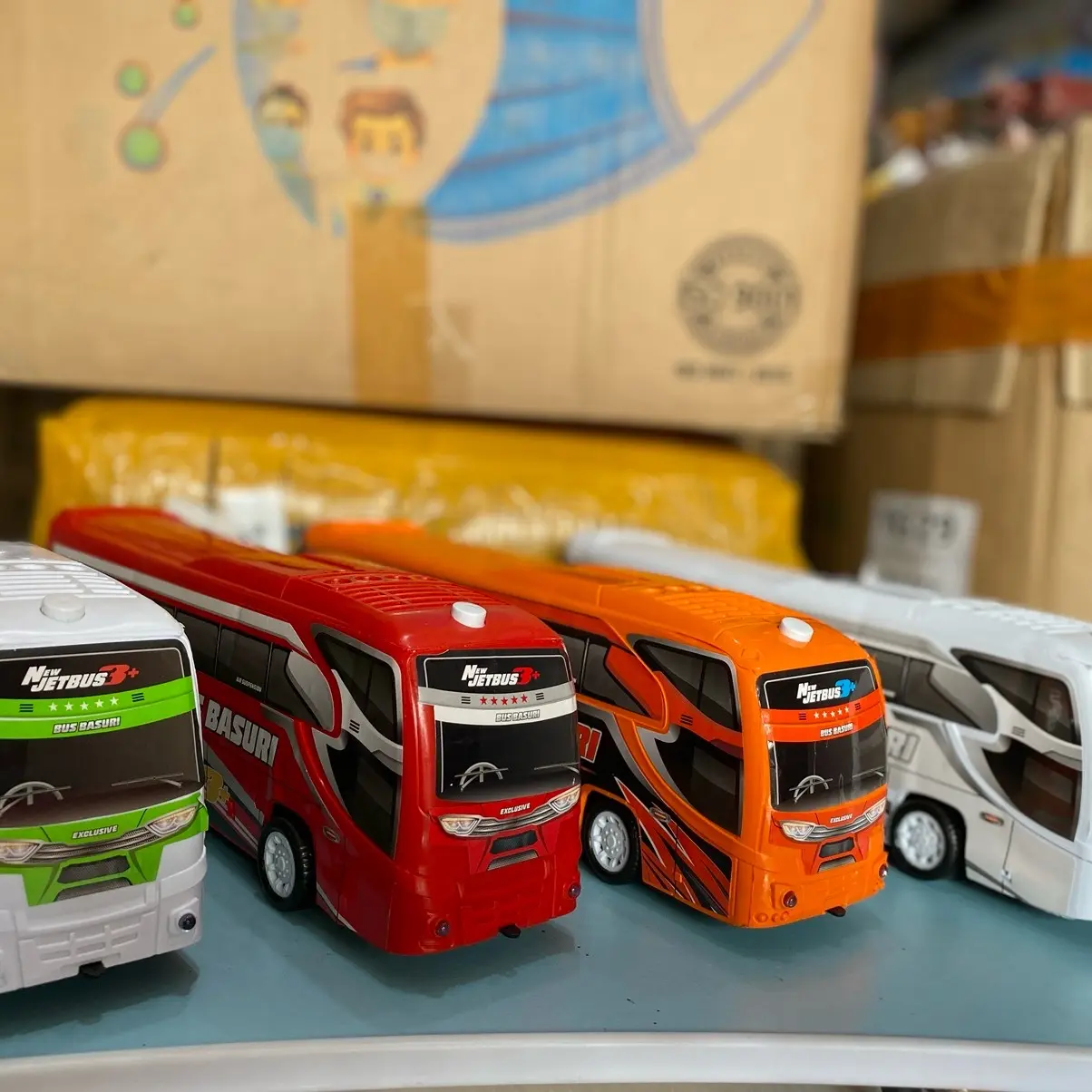 Mainan Bus Basuri Telolet Musik untuk Anak Led Bergerak Lampu Toys