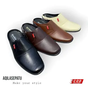 Sepatu Sandal Slop Bustong Pria Sepatu Selop Dewasa Sepatu Pantofel Formal Slip On Casual Flat Shoes Kerja Premium Kasual Sendal